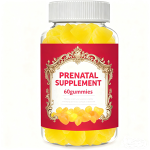 Gomitas de Vitaminas Prenatales para Mujeres Embarazadas, Ácido Fólico, Hierro, <span class=keywords><strong>DHA</strong></span>, 60 Unidades, Certificación ISO, Mejora el Sistema Inmunológico, Color Personalizado - Product Image 1