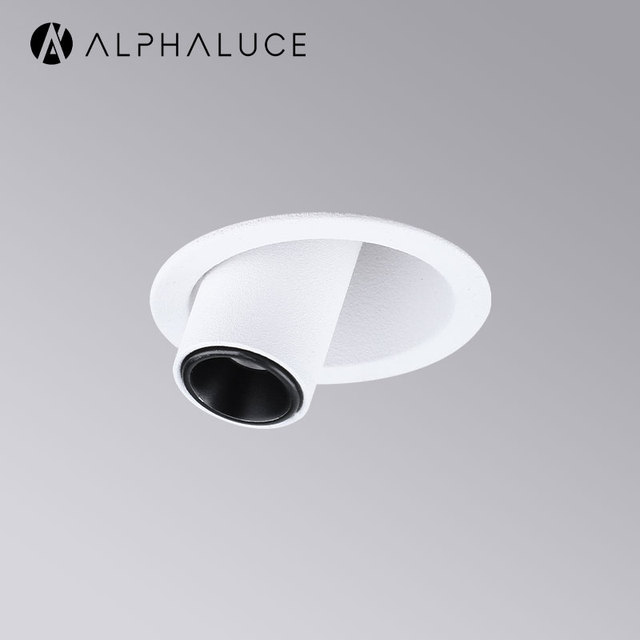 Mini Recessed Spotlight Trimless Round Adjustable Recessed Downlight High CRI Accent Ceiling Light for Display Narrow Ceiling