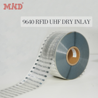 Etiqueta/Adhesivo RFID UHF Húmedo/Seco con Chip Alien H9 9640 de 98*15mm para Gestión de Activos