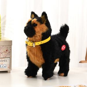 Jouet de chien <span class=keywords><strong>en</strong></span> peluche électrique amusant, simulant un grand chien, avec fonctions musicales, marche, aboiement et queue qui bouge - Product Image 5