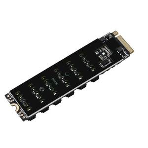 PH516-V1.1 PCIe Riser NVMe <span class=keywords><strong>M</strong></span>.<span class=keywords><strong>2</strong></span> naar 6 SATA Adapter Harde Schijf Uitbreidings PCIe Adapter Riser voor Desktop Computer of Server Gaming PC - Product Image 2