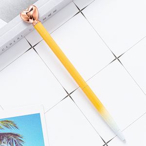 Creative <b>Multi</b> <b>Color</b> Love Metal Cute Heart Shaped Ballpoint <b>Pens</b> With Custom Logo - Product Image 5