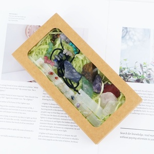 Nouveau produit Pierre précieuse en cristal Pierre de guérison naturelle Sept chakras Pierre brute Ensemble de bâtonnets de sélénite pour la décoration - Product Image 4