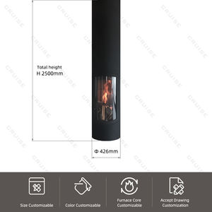 CRUISE-Décoration <span class=keywords><strong>de</strong></span> villa sans fumée et respectueuse <span class=keywords><strong>de</strong></span> l'environnement, <span class=keywords><strong>toit</strong></span> monté suspendu au plafond, cheminée à <span class=keywords><strong>bois</strong></span> suspendue <span class=keywords><strong>de</strong></span> 480mm - Product Image 4