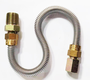 Linha Flex De Aço Inoxidável Ondulado, conector De Gás De Mangueira Flexível - Product Image 1