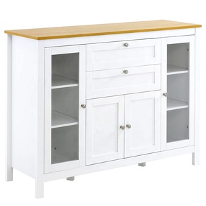 Soggiorno personalizzato moderno Buffet armadio con porta <span class=keywords><strong>in</strong></span> <span class=keywords><strong>vetro</strong></span> e cassetti - Product Image 1