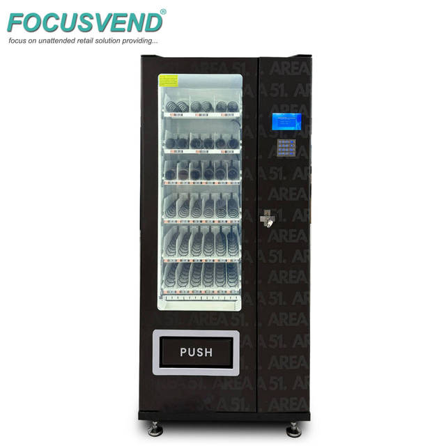 A Small Vending Machine Support Both Cash and Non-cash Payment Methods for Cosmetics at Mall and Shop