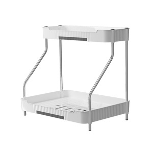 Home Kitchen Storage Rack Countertop Organizer Multi Tier Condiment Bottle Holder L Size Trapezoid Design - Product Image 5