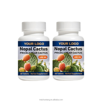 Comprimés de Nopal (Cactus) OEM ODM, Extrait de Figue de Barbarie, Complément Naturel pour la Santé Digestive et le Soutien Antioxydant chez l'Adulte