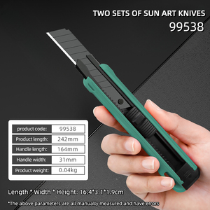มีดอเนกประสงค์เหล็กกล้าคาร์บอนสูงแบบกำหนดเองได้ (OEM) ขนาด 9 มม. 25 มม. แบบพับเก็บได้ ใบมีดหักได้ พร้อมกล่องพลาสติกสำหรับพกพาในชีวิตประจำวัน คุณสมบัติด้านความปลอดภัย - Product Image 3