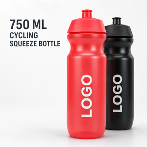 Botella de Agua Deportiva JUNVOY con Logotipo Personalizado, 750 ml, de Plástico sin BPA, Apta para Alimentos, para Ciclismo y Deportes de Montaña - Product Image 1