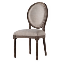 Chaise de salle à manger en bois et rotin de style provincial français - Meuble durable pour salon et bureau à domicile
