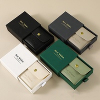 Cajas de Joyería de Papel de Lujo con Logotipo Personalizado, Cajas de Regalo Rígidas Beige para Joyas