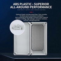 Boîte de jonction étanche en plastique ABS, boîtier de commande monté en surface, coque anti-poussière
