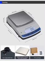 Balance électronique de laboratoire de haute précision 0,01g/0,001g, balance numérique avec plateau en acier inoxydable 304 et capacité de 100g à 6000g