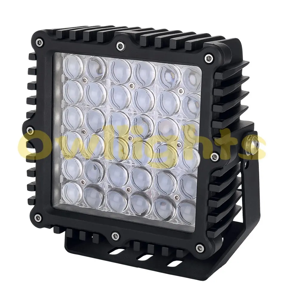 정연한 모양 led 모는 빛 4D 렌즈 반사체 4x4 부속품 자동차 부속 12v 9 인치 180w 360w led 모는 빛