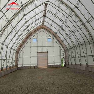 Portabel 100 Meter persegi tahan air prefabrikasi gudang desain baru OEM ODM angin salju perhitungan perdagangan - Product Image 5