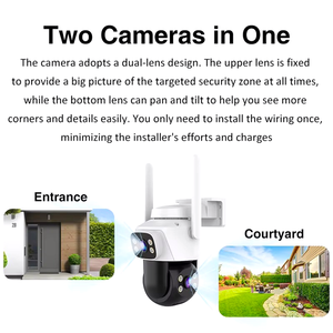Camera không dây cổng Zoom camera an ninh 360 độ IP66 không thấm nước IP mạng wifi ai PTZ camera wifi không dây - Product Image 6