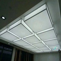 LeArt Portable Pvc 3d Unique Diy Design Boîtes à Lumière Carreaux de Plafond en Tissu Extensible avec Certificat CE