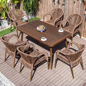 Ergonomic Rattan Lounge <strong>Chair</strong> with Wide Armrests Great Garden <strong>Chair</strong> with Anti-rust Aluminum for Terrace Decks &amp; <strong>Conservatory</strong> - Product Image 5