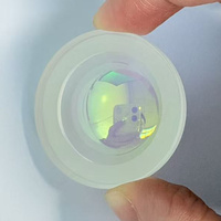 Double Concave Optical Glass Lens 35mm Diameter 5mm Edge Thickness Black Edge for Mobile Repair Microscope Parts