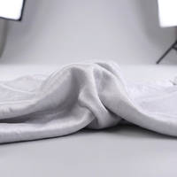 Tissu en crêpe de satin 100 % acétate respirant, tissé, enduit PA, poids moyen, pour textiles de maison et robes printemps/été pour filles/garçons