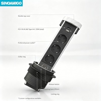 SINOAMIGO Customized Hidden Countertop Office Outlet UK Pop up Socket for Kitchen