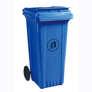 حاوية قمامة بغطاء <span class=keywords><strong>HDPE</strong></span> قائمة مع حاوية قمامة للاستخدام الداخلي والخارجي سلة عجلات بسعة 120 لتر - Product Image 4