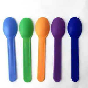 Wholesale Spoons For Ice Cream Biodegradable Disposable Ice Cream Spoon Plastic