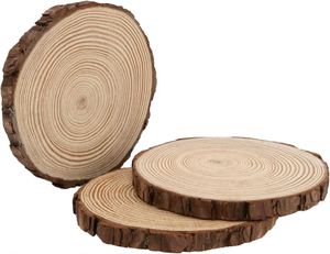 Wholesale Round Natural Laser Cut Unfinished <b>Wood</b> <b>Slices</b> for Easter and Thanksgiving Christmas Wedding Ornament Decorations - Product Image 1