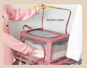 Hộp đựng đồ trong suốt bằng vải, có thể gấp gọn, chống thấm nước, chất liệu vải Oxford, có khung thép - Product Image 5