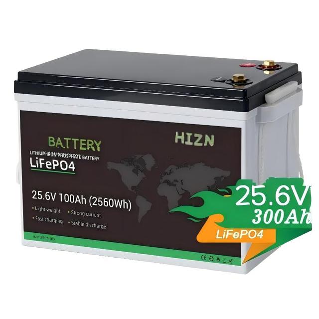 Recharge 25.6V 300Ah LiFePO4 Battery Solar Energy Storage Deep Cycle Lithium Battery UPS Backup Power RV Marine Battery with BMS