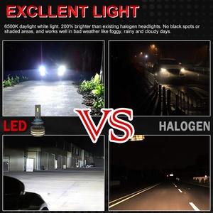 Bombilla LED para Faros Delanteros de Automóvil H1 H7, Enchufar y Usar, Alta Luminosidad, H4 H11 9005 880 881 H27, 30000LM, 6000K, Luz Delantera para Coche - Product Image 6