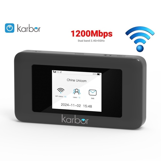 Karbor MF511 5G Pocket Wifi Router with Sim Card Slot 5G Wifi Wireless  Pocket Wifi Router WIFI for SOHO