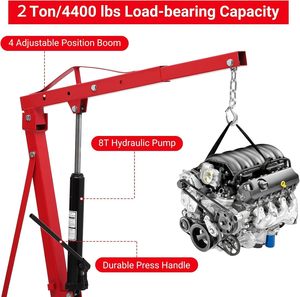 Grúa de Taller Hidráulica Manual de 2 Toneladas para Levantar Motores - Product Image 5