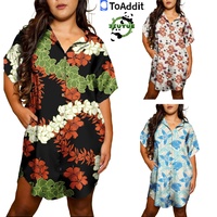 Robes pour femmes style îles du Pacifique, imprimé polynésien, robe de nuit pour femmes, vêtements à impression personnalisée, robe décontractée d'été