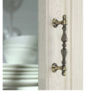 JAYA Classical Zinc Alloy Cabinet Handles Antique <strong>Brass</strong> Decorative <strong>Drawer</strong> Pulls Retro Pendant <strong>Knobs</strong> for Kitchen Bedroom - Product Image 6