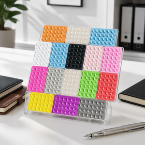 Supporto per telefono con ventosa in silicone flessibile, supporto da scrivania bifacciale antiscivolo per selfie e video - Product Image 2