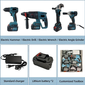 4 pezzi <span class=keywords><strong>Kit</strong></span> di utensili elettrici elettrici 24v Cordless <span class=keywords><strong>Kit</strong></span> di utensili elettrici senza fili - Product Image 2