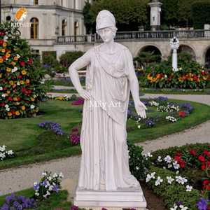 MILY, venta al por mayor, estilo griego, estatua de <span class=keywords><strong>Atenea</strong></span> de mármol blanco de tamaño real, <span class=keywords><strong>escultura</strong></span> para decoración de jardín de parque de plaza pública - Product Image 3