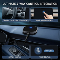Adaptador Estéreo Inalámbrico PhoebusLink FB2 para CarPlay y Android Auto con Bluetooth, Compatible Universalmente