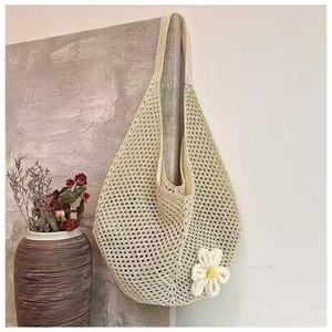 Sac à bandoulière tricoté à la main personnalisable fourre-tout décontracté pour femmes - Product Image 2