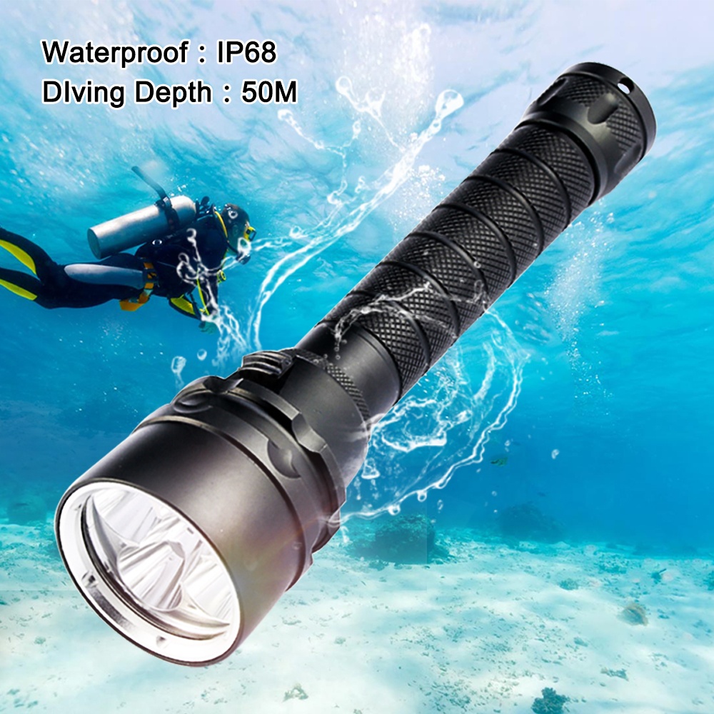Подводный светодиодный фонарик для дайвинга 5000 лм 5 шт. XM L2 IP68, фонарик для дайвинга, мощный водонепроницаемый фонарик для подводной охоты