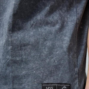 T-shirt personnalisé graphique homme actif goutte à l'épaule surdimensionné lavé à l'acide brut - Product Image 3