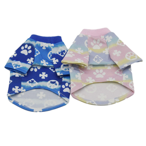 Vêtements pour chien de marque de luxe <span class=keywords><strong>Vuitton</strong></span> Luis, t-shirt d'été mignon avec empreinte de patte, matière polyester, motif animal athlétique pour animaux de compagnie - Product Image 5