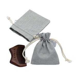 Bolsa de Regalo de Lino con Cordón, Venta al por Mayor, Logotipo Personalizado, Bolsa de Embalaje para Joyería y Cosméticos, Directo de Fábrica, Bajo MOQ, Proveedor - Product Image 2