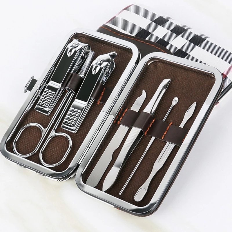 7-Piece Set Nail Scissor Set Stainless Steel Nail Clippers Nail Clippers Pedicure Beauty Manicure Implement Household Pedicure K