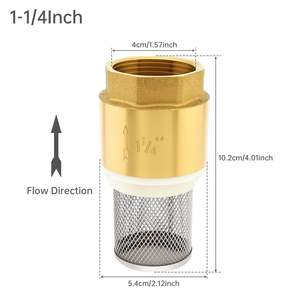 Vannes Green Rain, neuves, 1/2 à 2 pouces, vanne inférieure en laiton, <span class=keywords><strong>clapet</strong></span> <span class=keywords><strong>anti</strong></span>-<span class=keywords><strong>retour</strong></span>, pompe à <span class=keywords><strong>eau</strong></span>, vanne <span class=keywords><strong>de</strong></span> pied avec filtre - Product Image 3