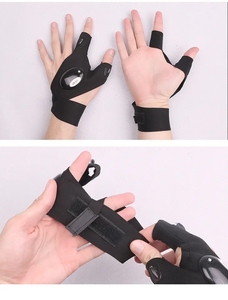 <strong>Fish</strong> Camping Luminous Led <strong>Flashlight</strong> Ofishing Racing Gloves Work Other Sports Gloves <strong>Fish</strong> Fingerless Household Fishing Gloves - Product Image 3