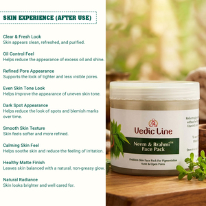 Masque visage Vedic Line de qualité supérieure au Neem et à la Brahmi pour purifier la peau et traiter le visage en profondeur, prix export Inde. - Product Image 2
